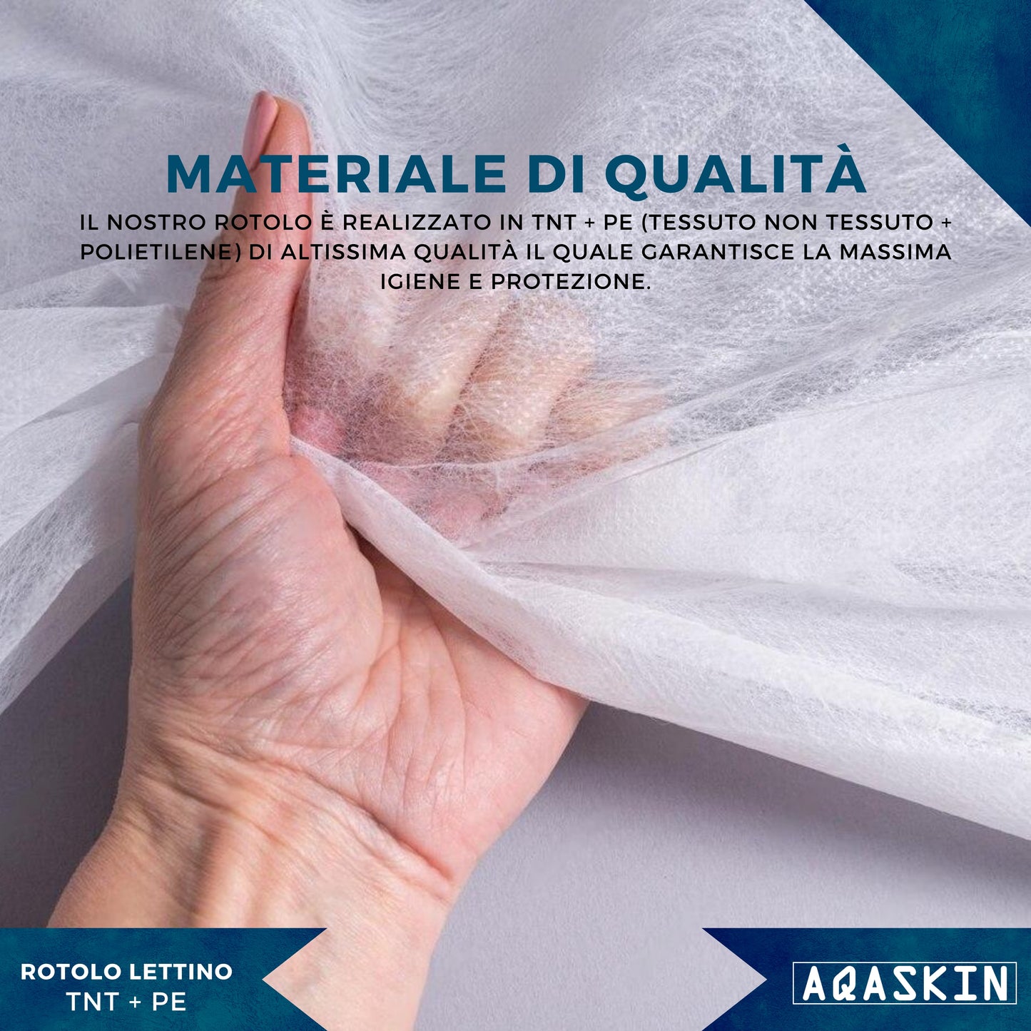 ROTOLI LETTINO ESTETICA IN TNT+PE 60cm x 60mt - BOX DA 6 PZ