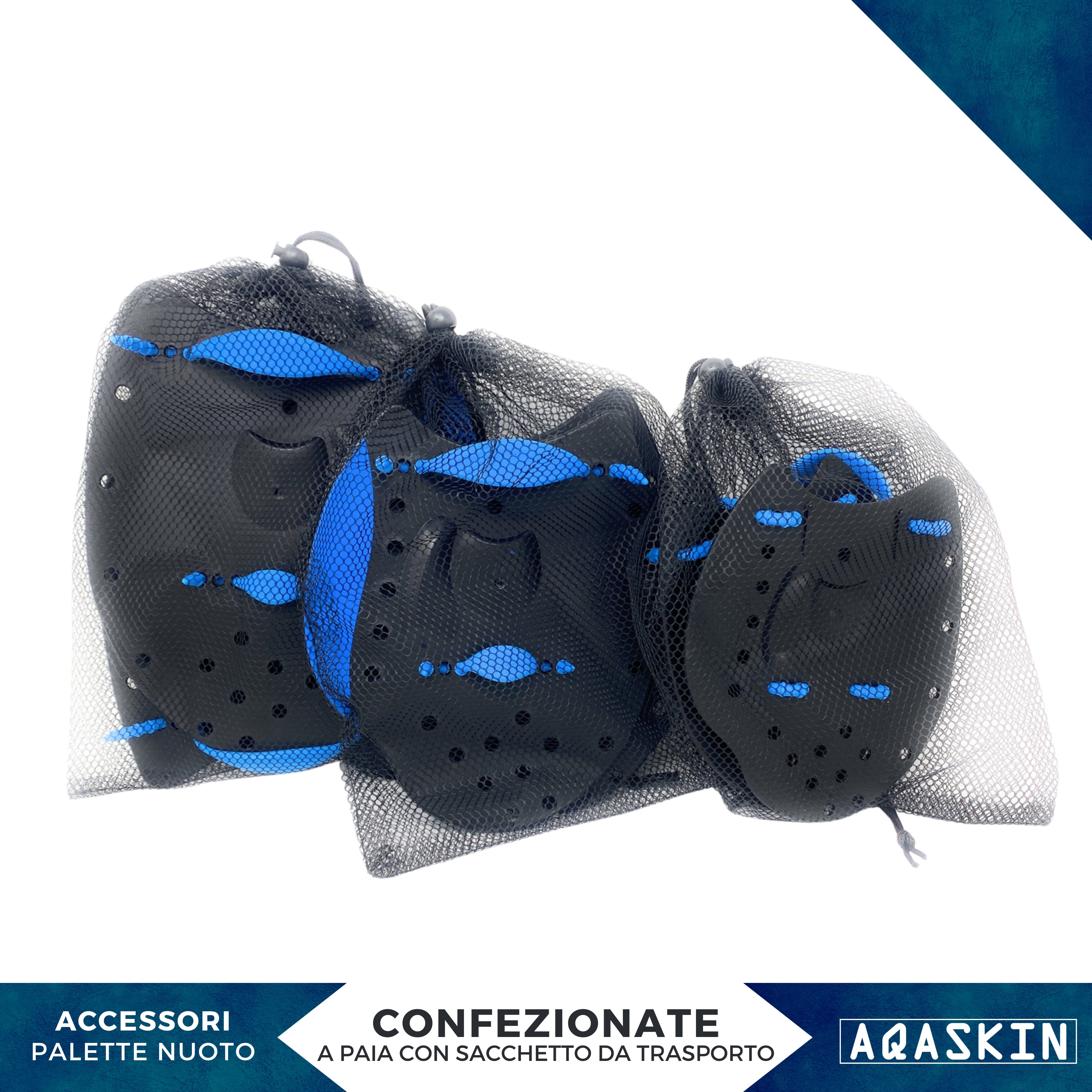 PALETTE NUOTO SILICONE RIGIDO - CONFEZIONE DA 5 PAIA