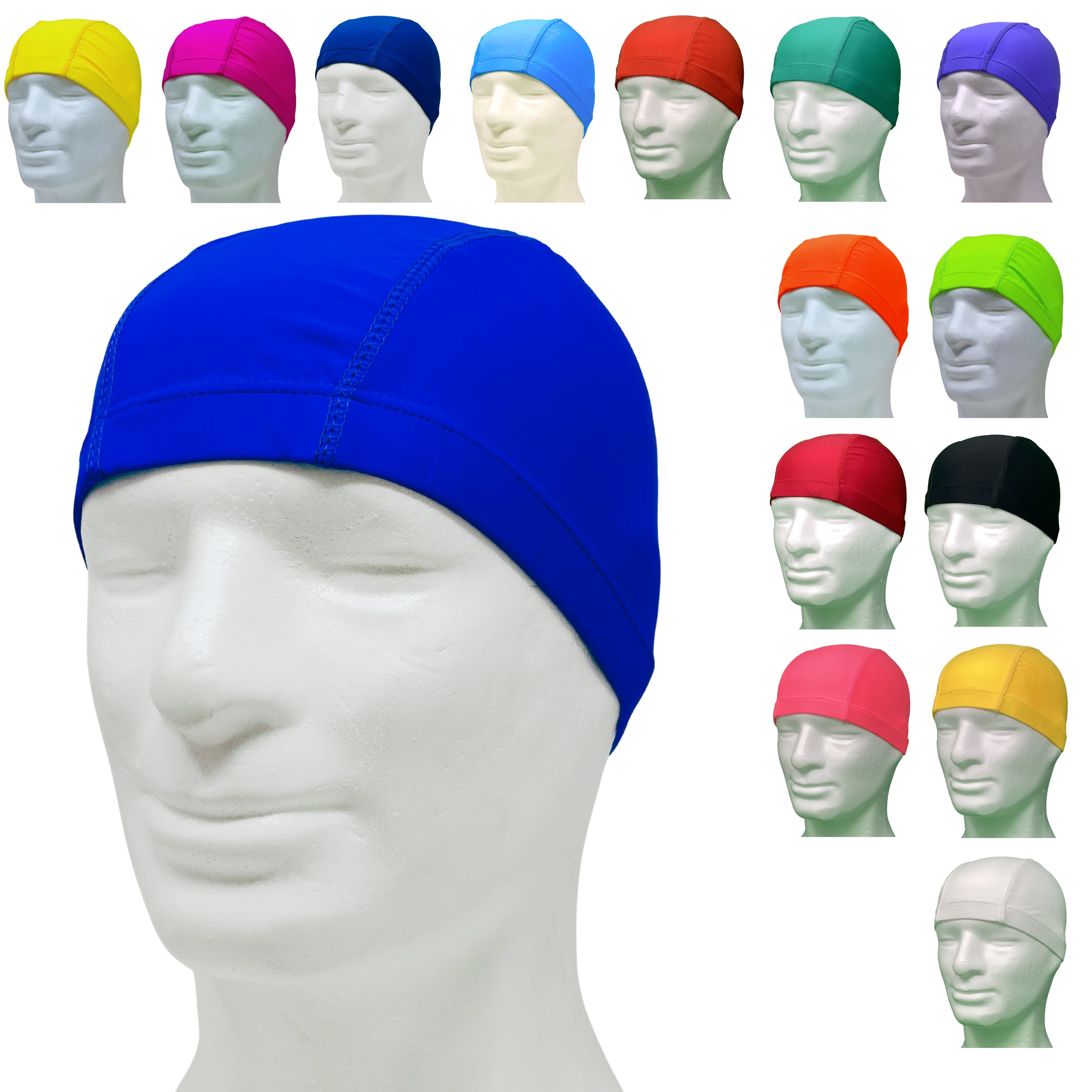 CUFFIE NUOTO LYCRA MONOCOLORE ADULTI – CONFEZIONE DA 50 PEZZI