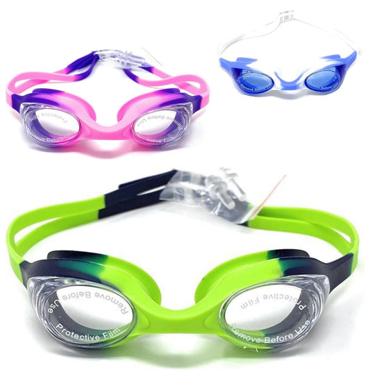 OCCHIALINI NUOTO SILICONE LIKE - CONFEZIONE DA 12PZ