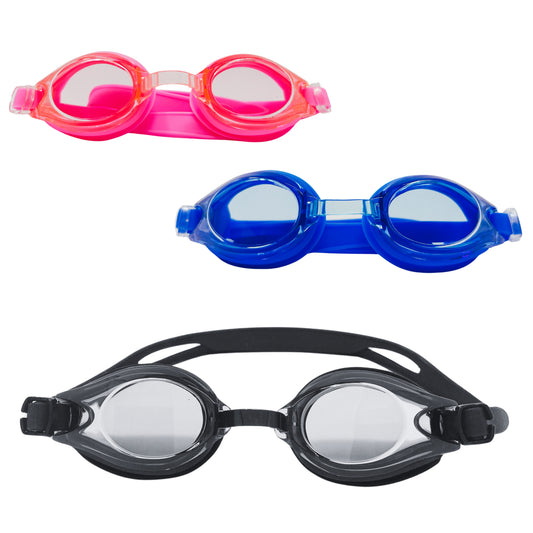 OCCHIALINI NUOTO SILICONE COMFORT -  CONFEZIONE DA 30PZ