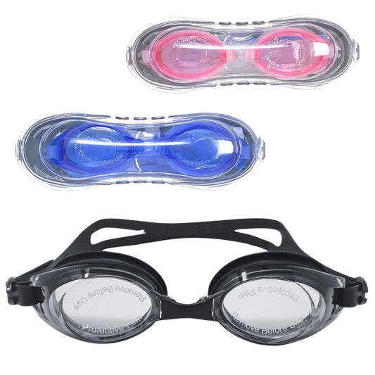 OCCHIALINI NUOTO SILICONE POWER - CONFEZIONE DA 12PZ