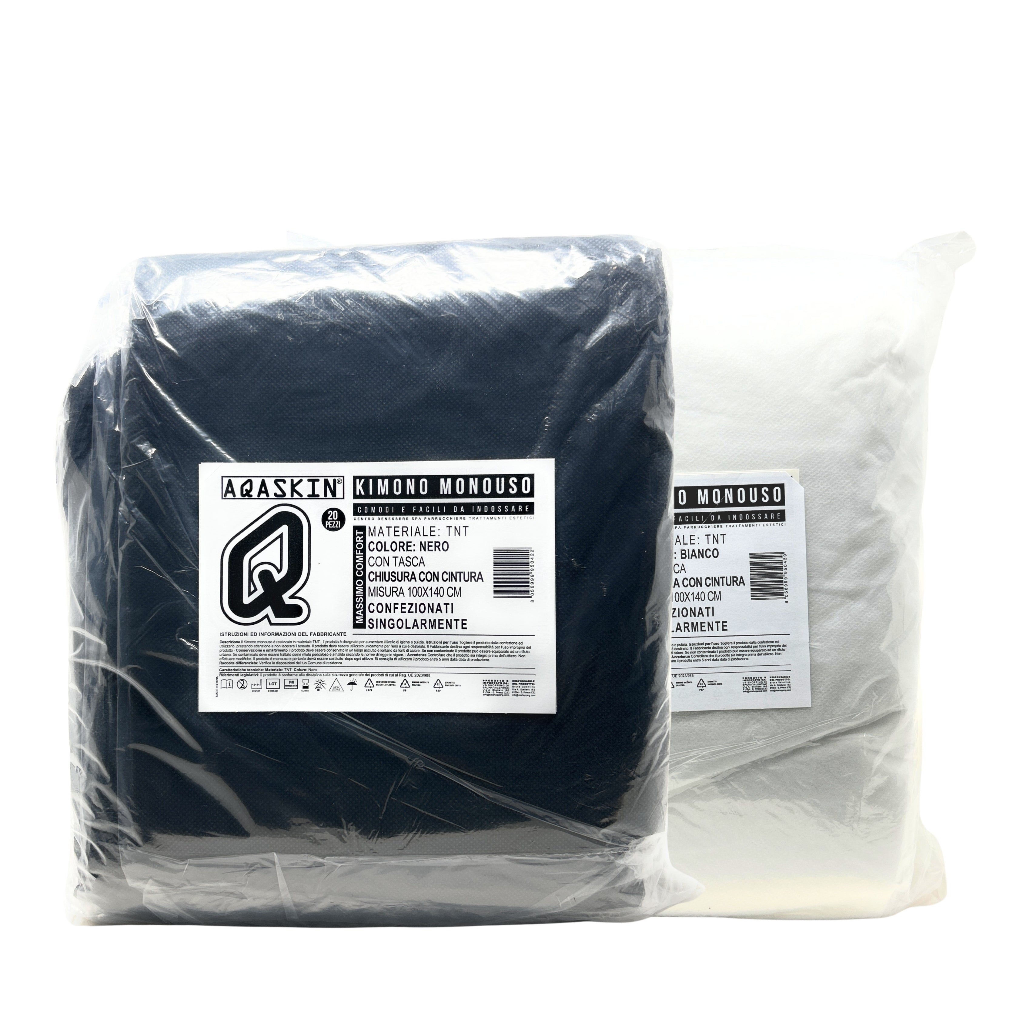 KIMONO MONOUSO AQASKIN IN TNT - BOX DA 200 PZ