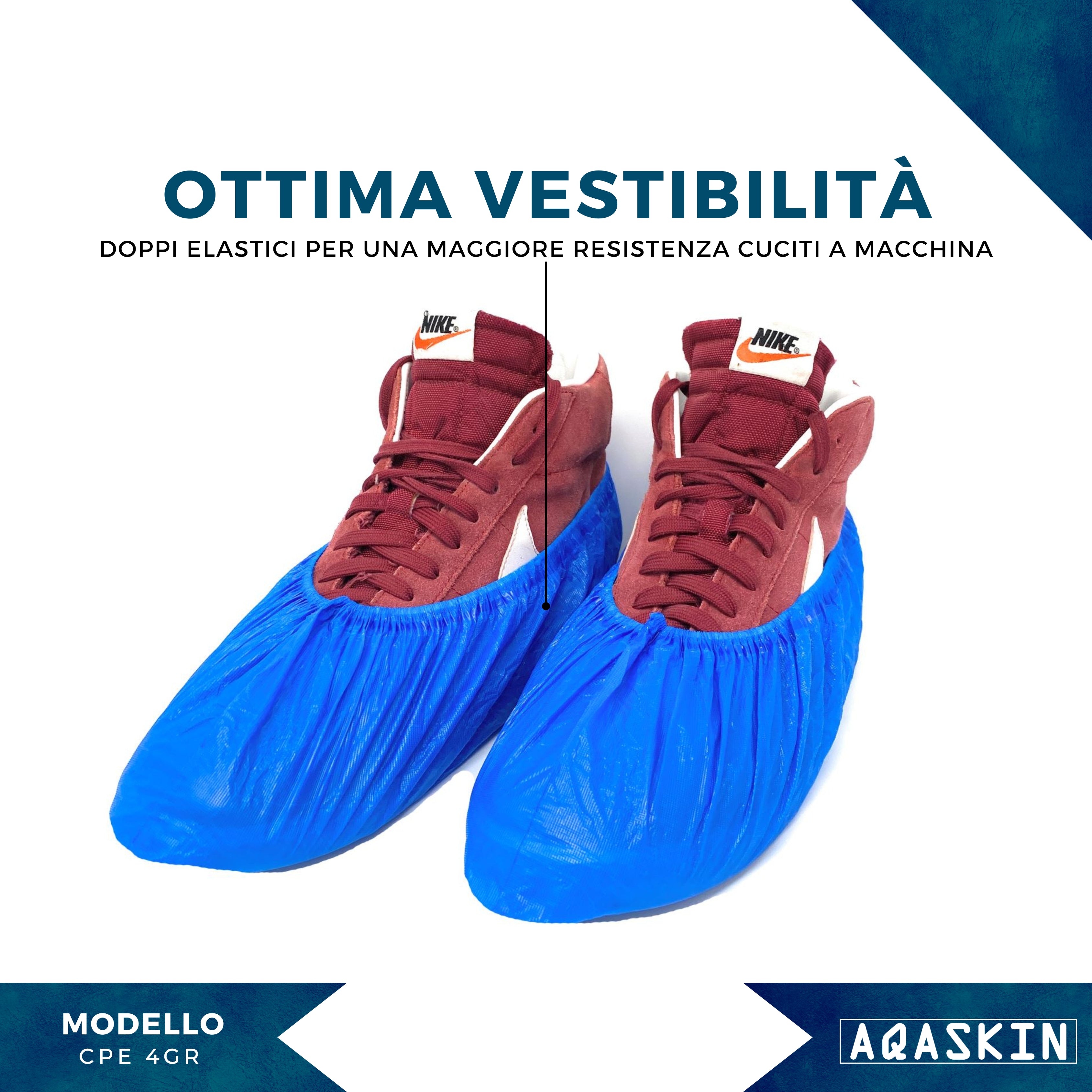 COPRISCARPE MONOUSO QUASKIN CPE 4GR. MM - BOX 2000 PZ