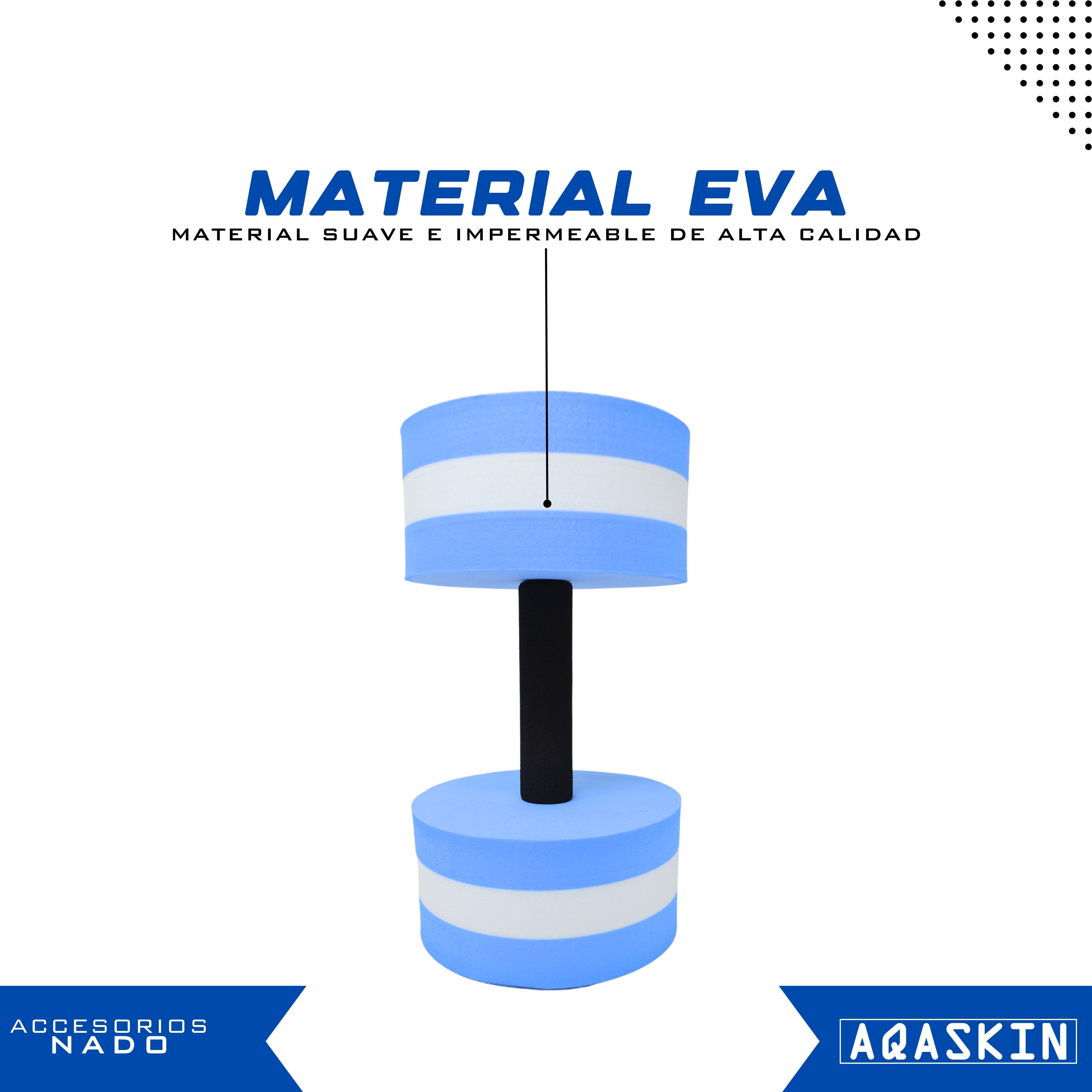 MANUBRI AQUAGYM FITNESS ACQUATICO - CONFEZIONE DA 10 PAIA