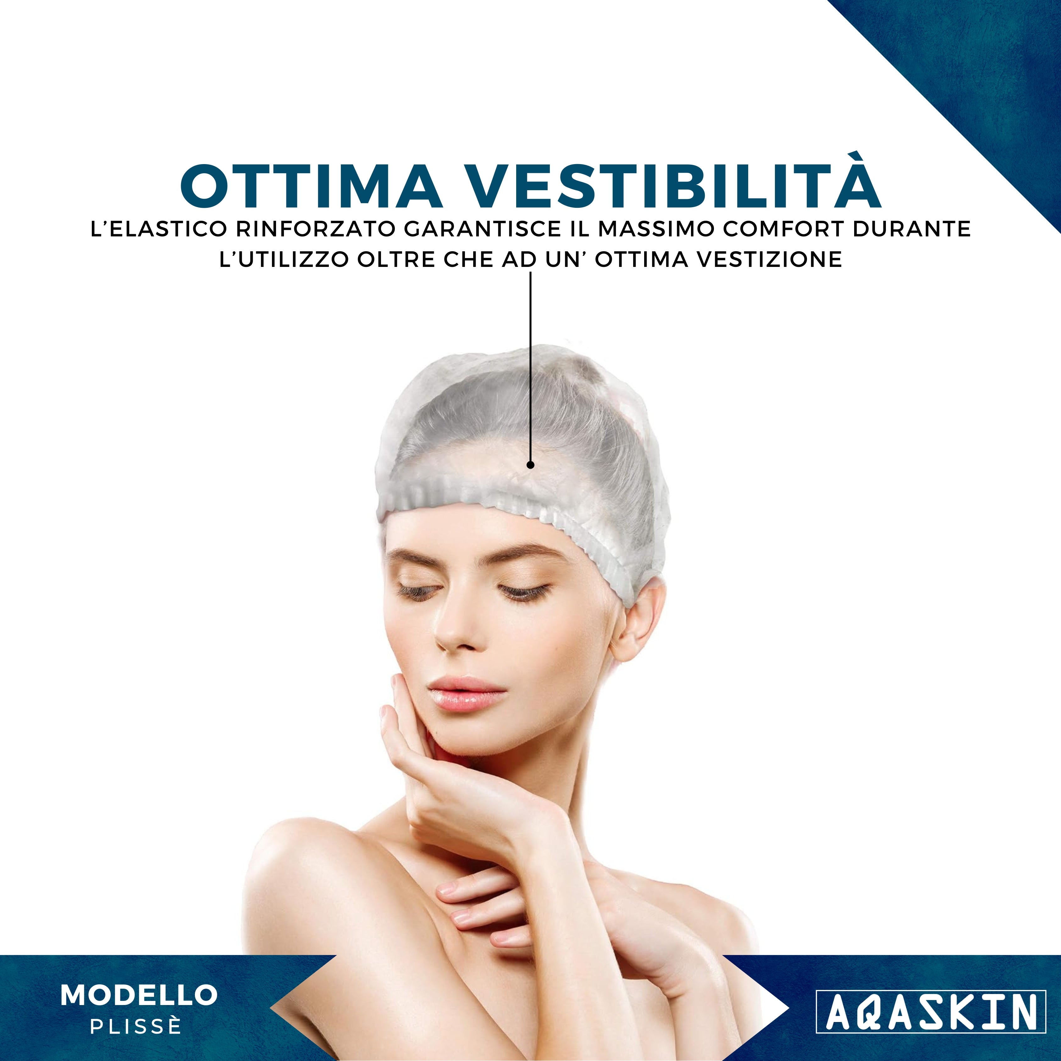 CUFFIA MONOUSO AQASKIN IN TNT - BOX DA 2000 PZ