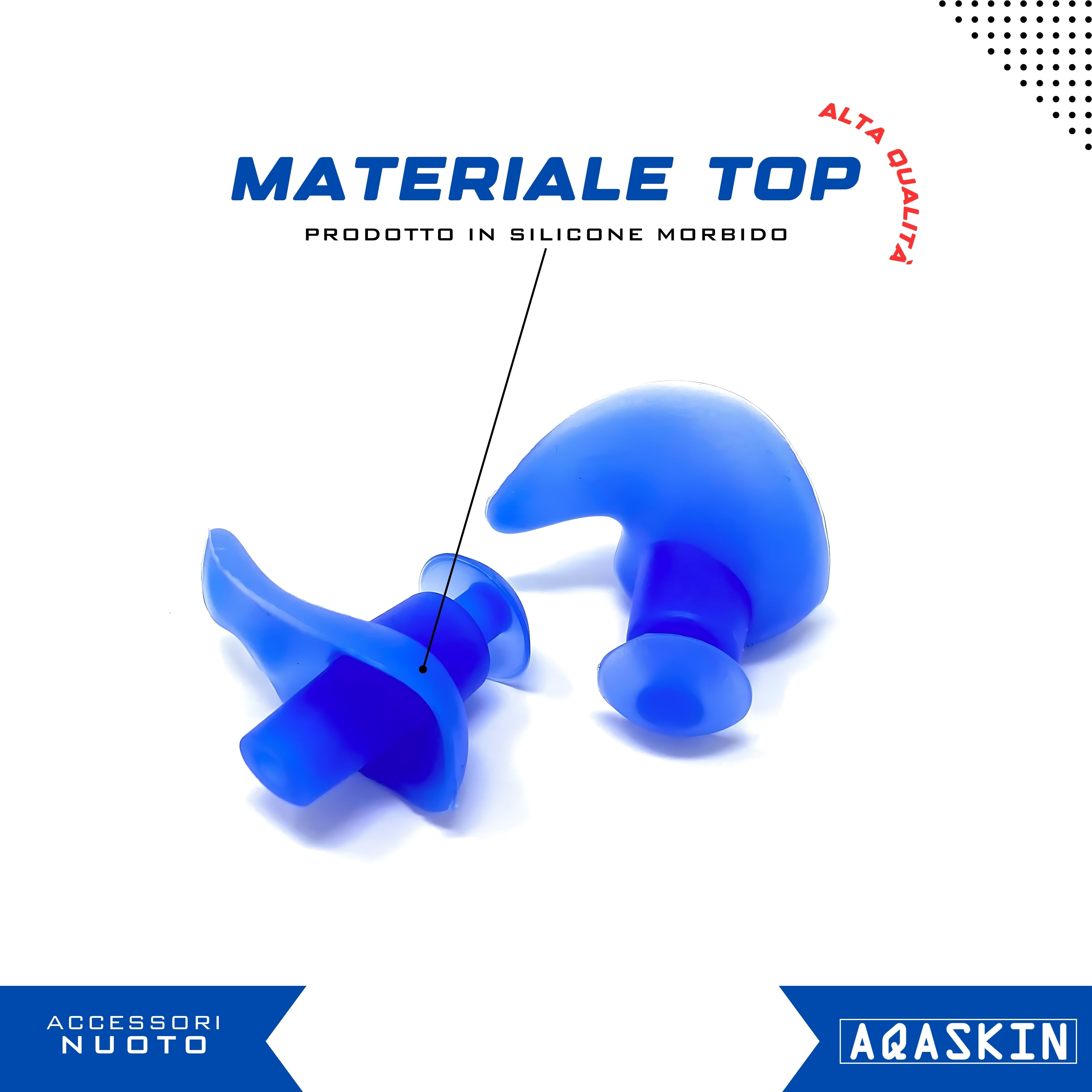 TAPPI NUOTO SILICONE MORBIDO - CONFEZIONE DA 25PZ