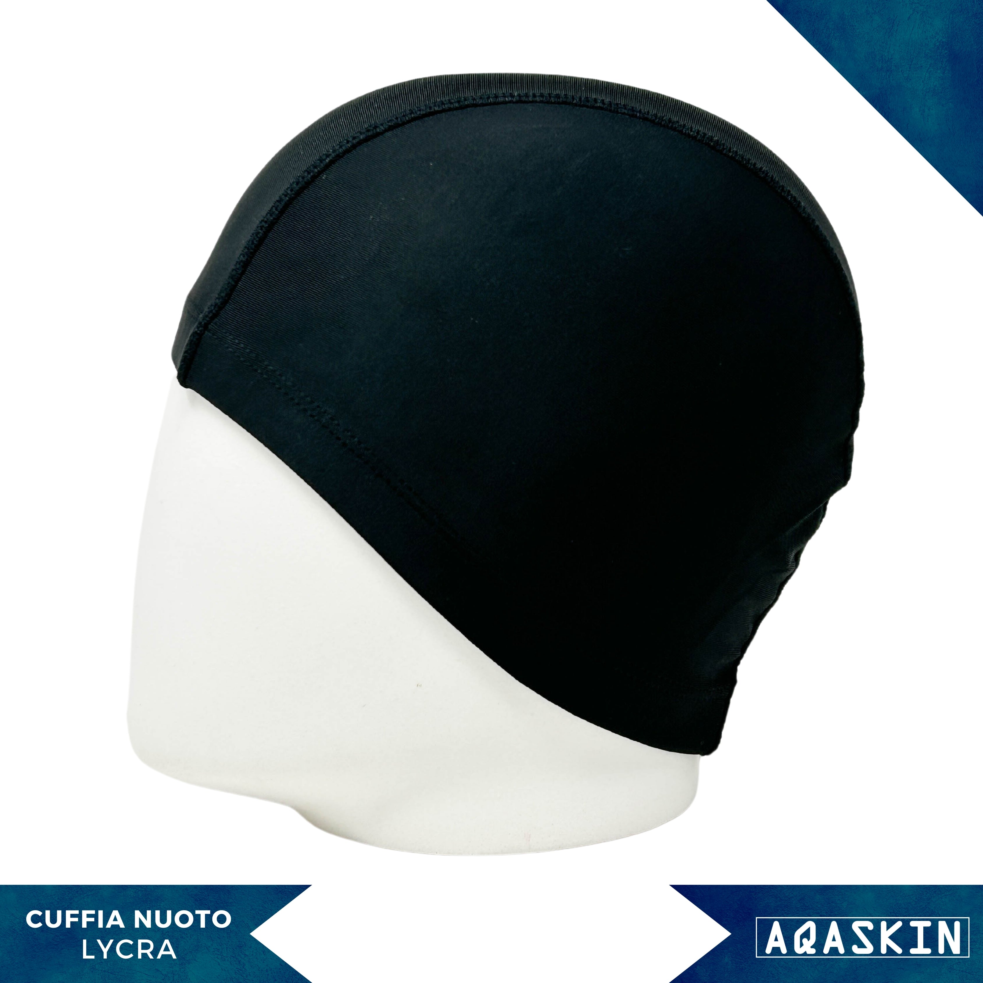 CUFFIE NUOTO LYCRA MONOCOLORE ADULTI – CONFEZIONE DA 50 PEZZI