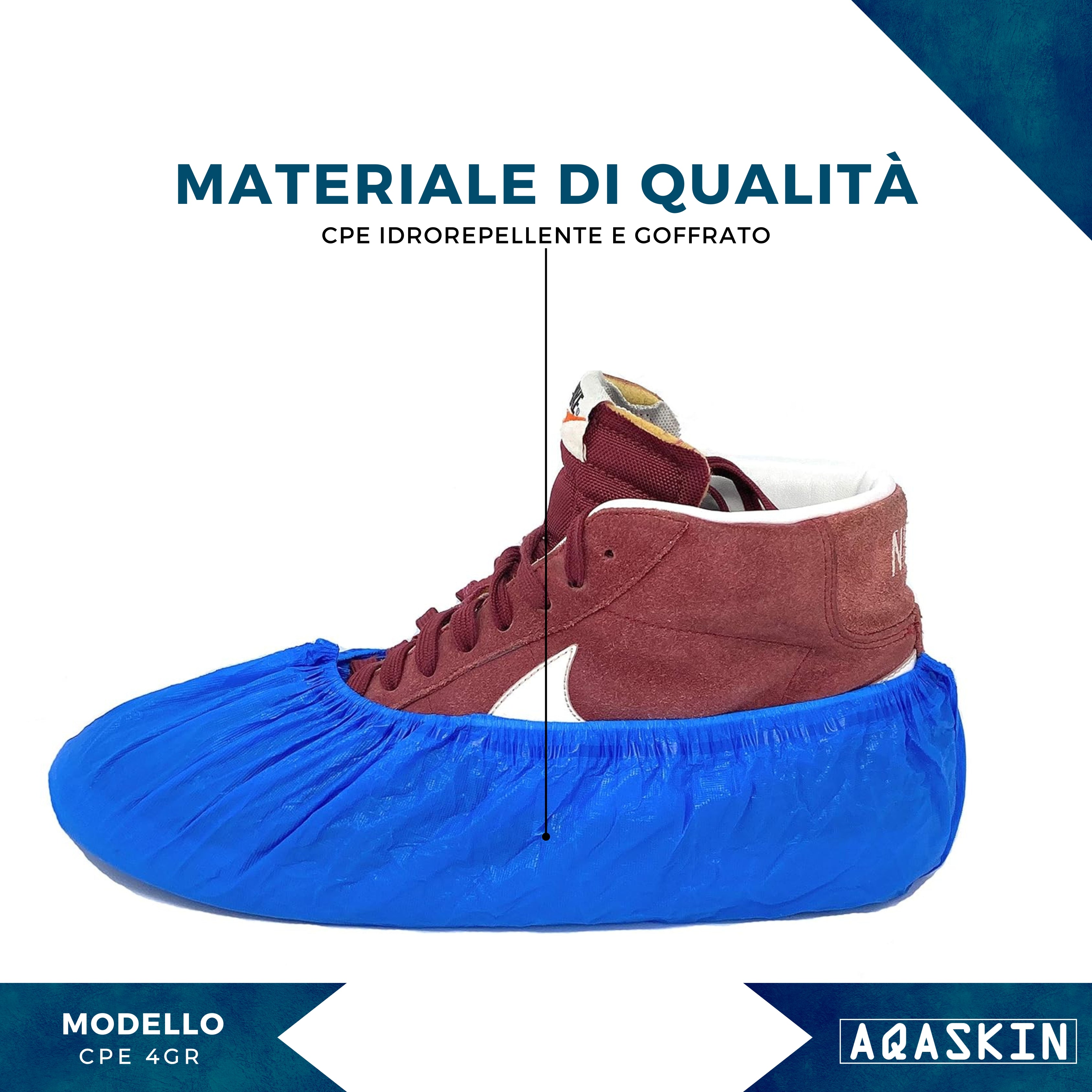 COPRISCARPE MONOUSO QUASKIN CPE 4GR. MM - BOX 2000 PZ