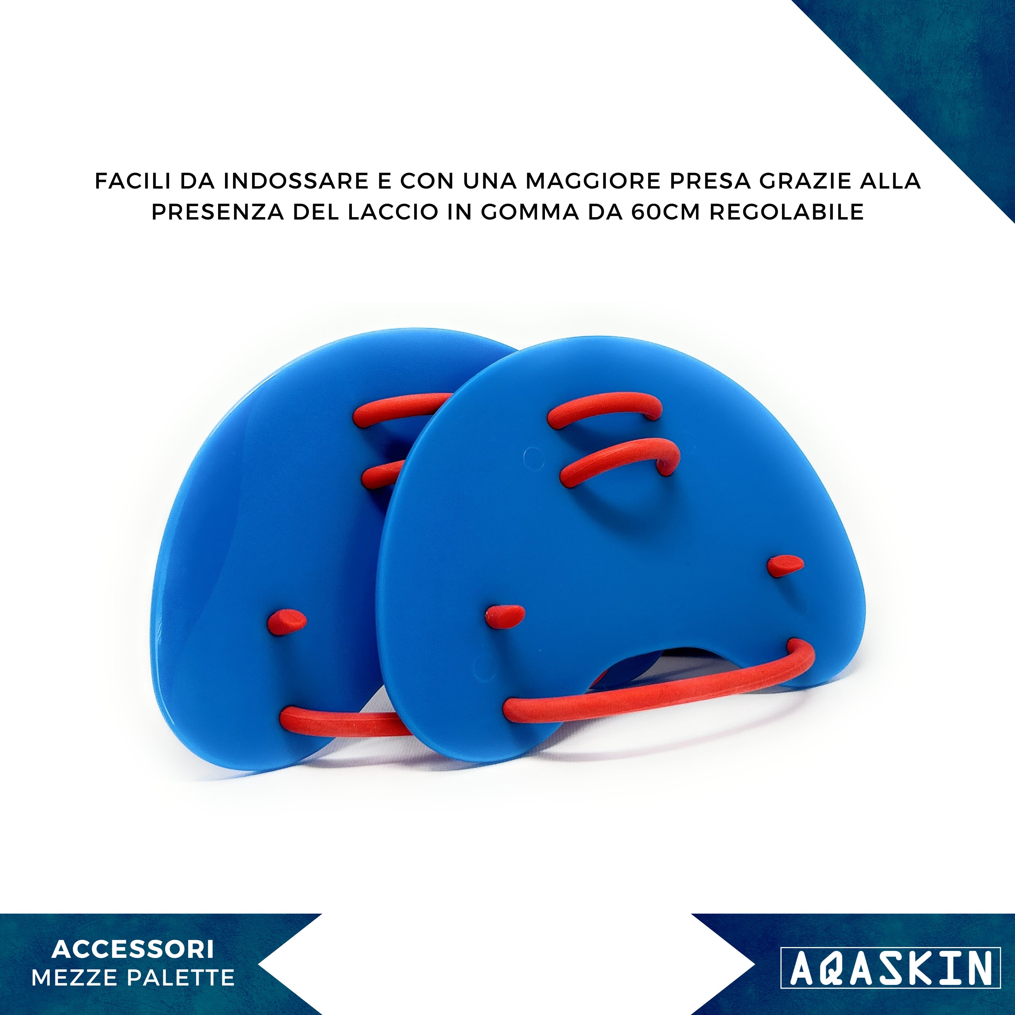 MEZZE PALETTE NUOTO SILICONE RIGIDO - CONFEZIONE DA 5 PAIA