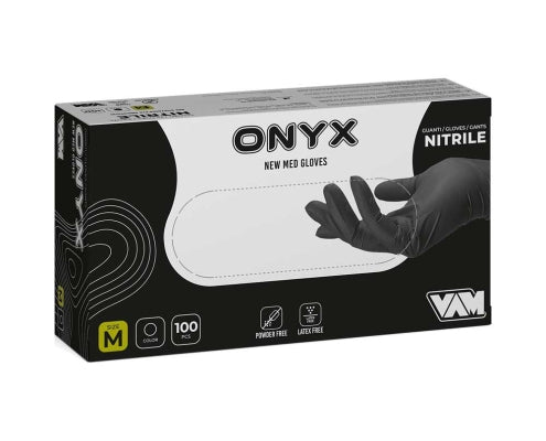 GUANTO MONOUSO ONYX IN NITRILE 3,5 GR NERO - AQL < 1,5- MD