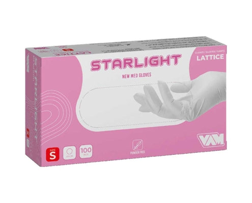 GUANTI MED STARLIGHT IN LATTICE SENZA POLVERE 5,0 GR BIANCO