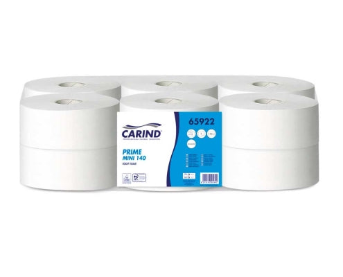 CARTA IGIENICA PRIME MINI JUMBO 140 CARIND
